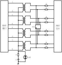 千兆以太網口防護方案